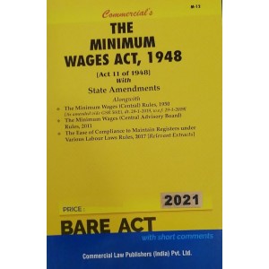 Commercial's Minimum Wages Act, 1948 Bare Act 2021